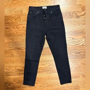 Agolde Women's Dark Black Skinny Jeans